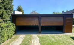 Garaż blaszany 8x6m - 2x brama drzwi drewnopodobny dach rynna TS1121 Grudziądz - zdjęcie 5