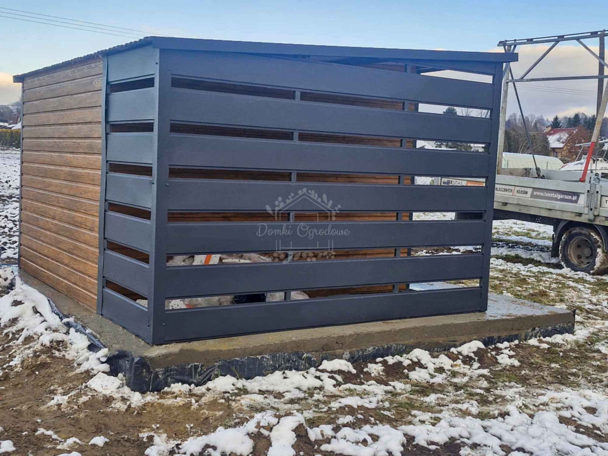 Schowek  domek ogrodowy 2,5x3m  okno - jasny orzech  spad w tył ID842 Ciechanów - zdjęcie 3