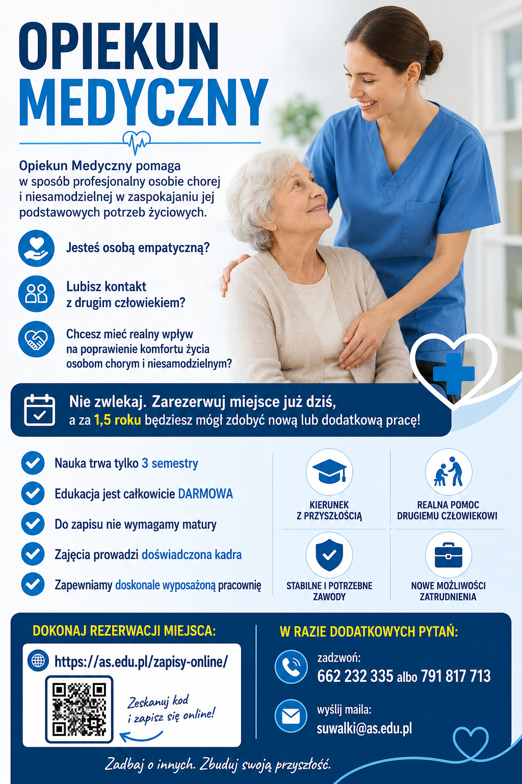 OPIEKUN MEDYCZNY- ZDOBĄDŹ PRZYSZŁOŚCIOWY ZAWÓD! Suwałki - zdjęcie 1