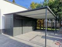 Schowek domek ogrodowy 1,7x5 + wiata 3,3m 2x drzwi TS1241 Śródmieście - zdjęcie 7