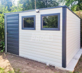 Schowek - domek ogrodowy 3,5x2,5m - drzwi 2x okno Biały antracyt GP426 Gryfice - zdjęcie 2