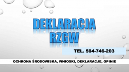 Deklaracja wodna, t504746203 Wniosek, zaświadczenie RZGW, Wody Polskie Psie Pole - zdjęcie 1