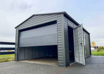 Garaż blaszany 5x6m - brama segmentowa okno drzwi dach  rynny TS1194 Przasnysz - zdjęcie 2