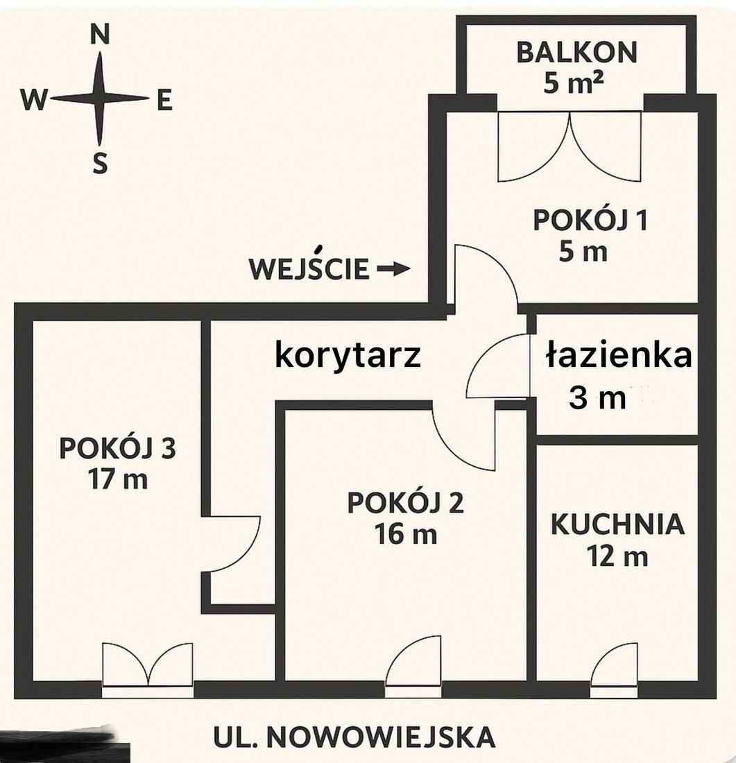 3pok, 75met, okolice Nowowiejskiej ROZKŁAD/BALKON/PIWNICA (Wrocław) Śródmieście - zdjęcie 7