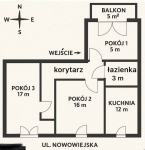 3pok, 75met, okolice Nowowiejskiej ROZKŁAD/BALKON/PIWNICA (Wrocław) Śródmieście - zdjęcie 7