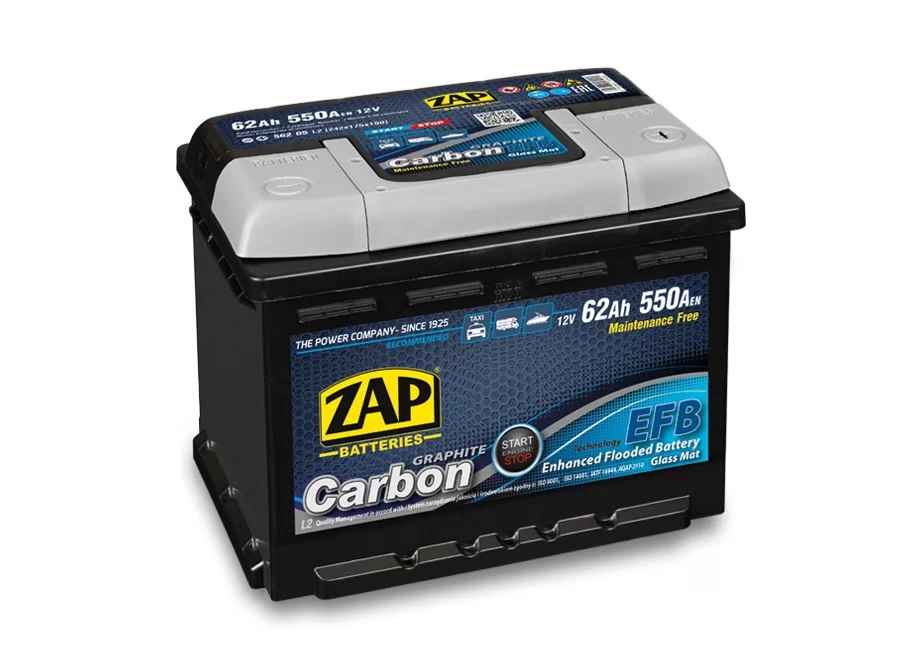 Akumulator 62Ah 550A ZAP carbon efb start stop darmowy dowóz Radom - zdjęcie 1