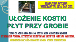 Opaska wokół pomnika, grobu, tel.504-746-203 Cena, Cmentarz Wrocław Psie Pole - zdjęcie 4