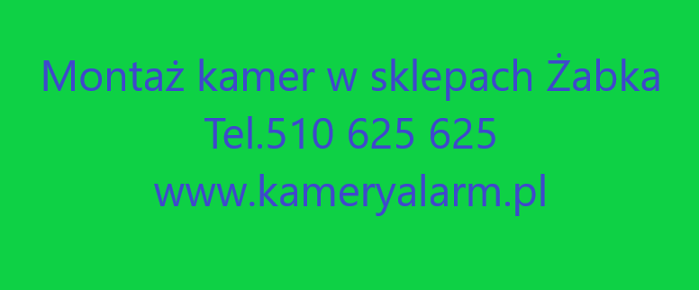 Montaż kamer monitoringu w sklepach Żabka – Łódź Widzew - zdjęcie 1