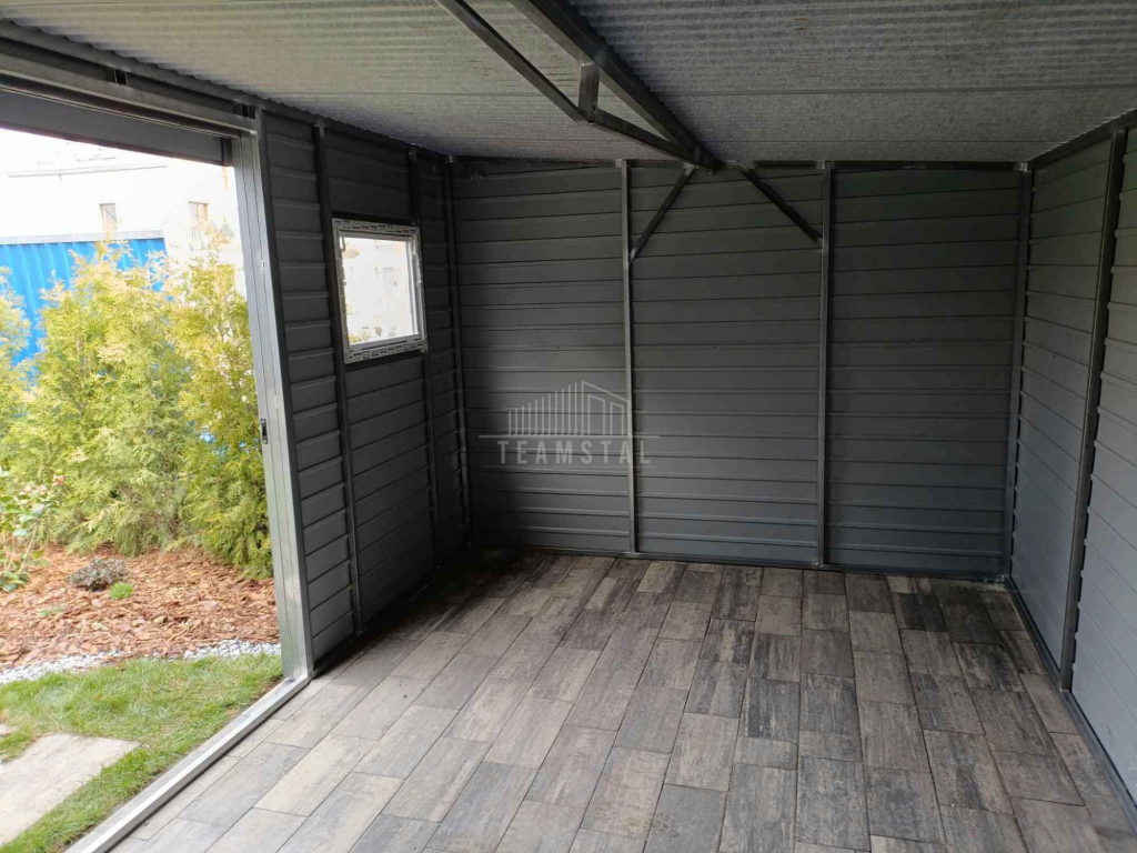 Schowek - domek ogrodowy 5,5x2,5m drzwi przesuwne okno  dach TS1167 Augustów - zdjęcie 6
