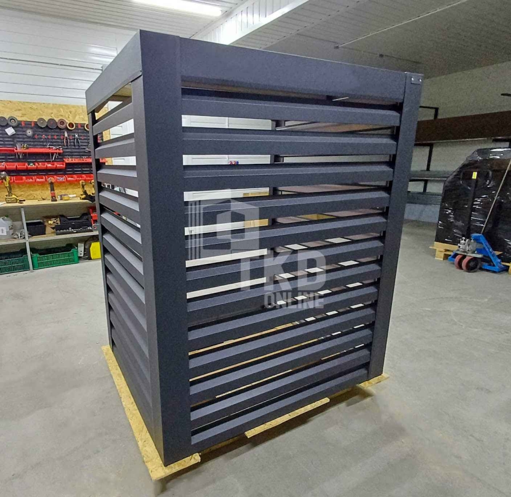 Osłona klimatyzatora – pompy ciepła 100x60x160 cm antracyt TKD446 Oświęcim - zdjęcie 3