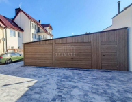 Garaż blaszany 8x6m 2x brama  okno drzwi drewnopodobny rynna TS1072 Psie Pole - zdjęcie 5