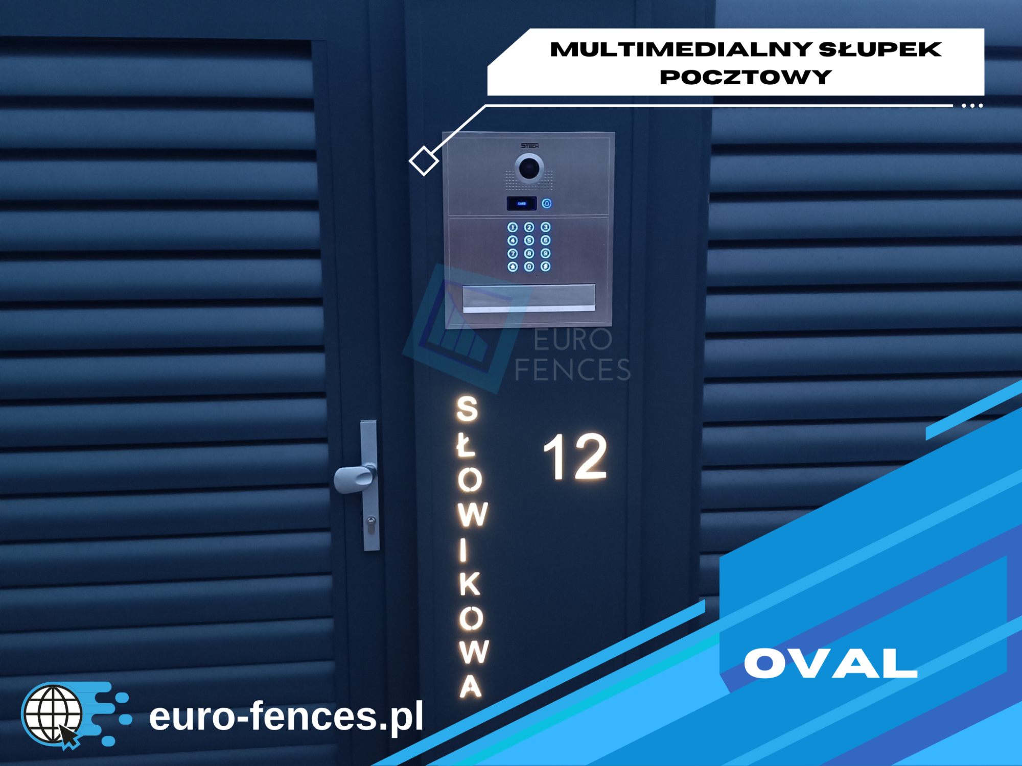Słupki ogrodzeniowe pocztowe z domofonem Rzeszów - zdjęcie 4