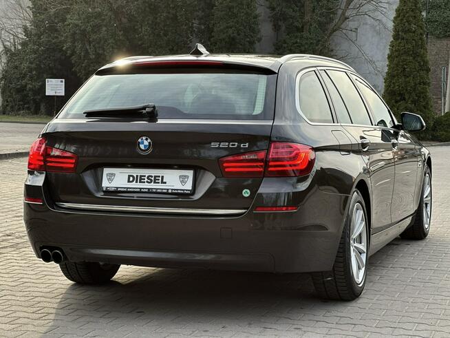 LCI F11 520d LIFT 2.0d 184KM Automat Navi iDrive Pdc Led Jasne wnętrze Wijewo - zdjęcie 4