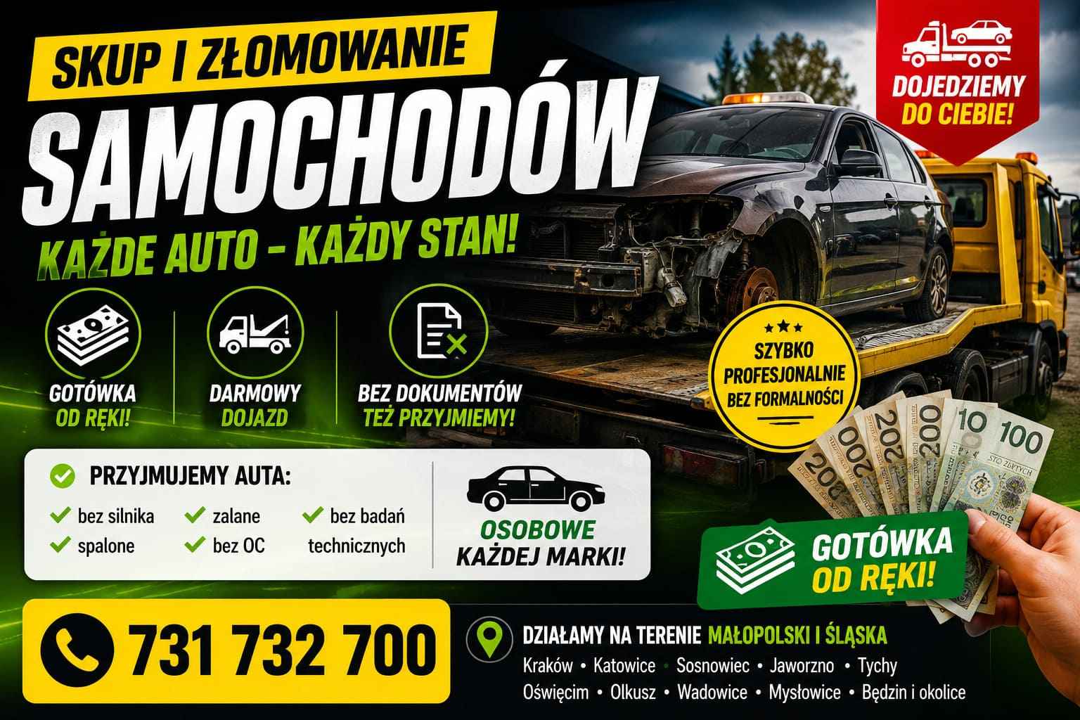 Złomowanie samochodów | Kasacja aut | Skup aut do złomowania Chrzanów - zdjęcie 1