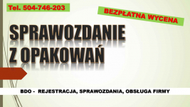 Obliczenie opłat wprowadzone opakowania,  produkty w opakowaniach BDO Psie Pole - zdjęcie 1