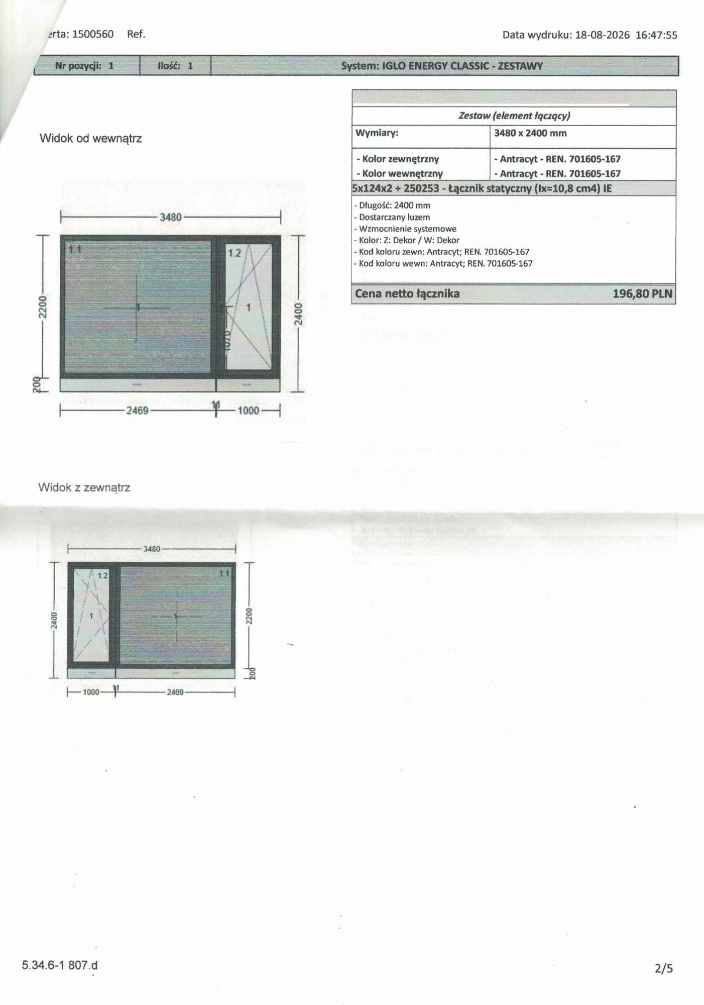 Zestaw balkonowy balkon + fest stałe szklenie Drutex Nowy Sącz - zdjęcie 1