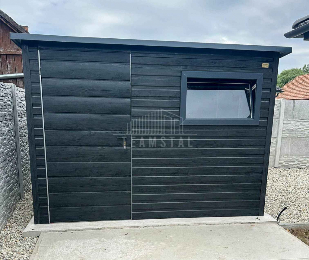 Schowek domek ogrodowy 3x2m drzwi okno drewnopodobny dach rynna TS1131 Niepołomice - zdjęcie 2