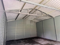Garaż blaszany 5x6 m - brama uchylna - drzwi  dach rynny ID1260 Pabianice - zdjęcie 3