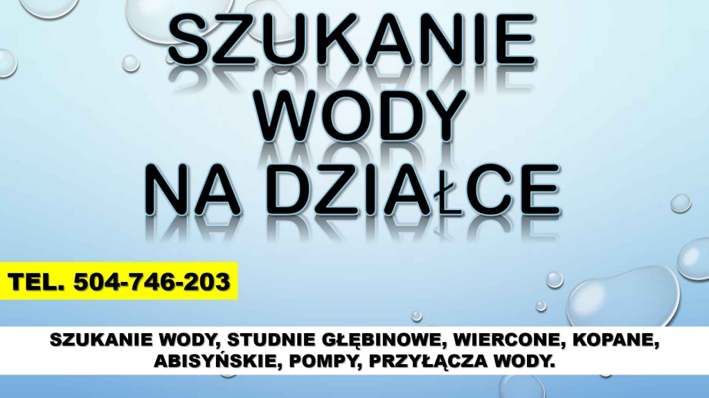 Szukanie wody, cena, t504-746-203, Wrocław. Wykrywanie wody na działce Psie Pole - zdjęcie 2