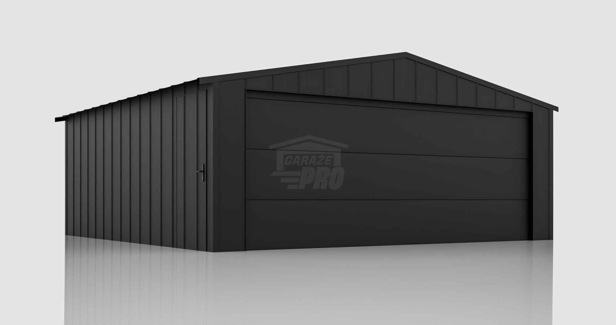 Garaż blaszany 6x5m brama drzwi blacha na rąbek dach GP642 Opole - zdjęcie 2