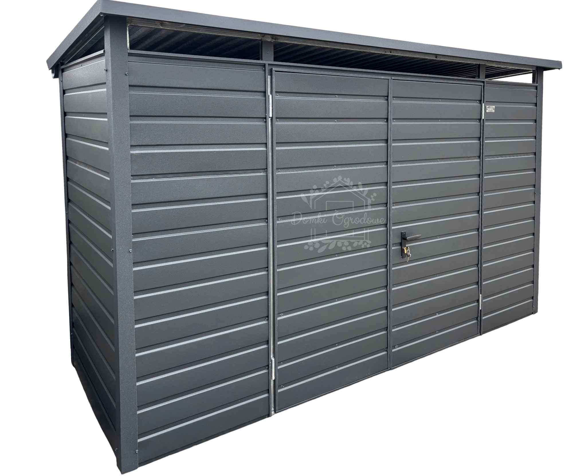 Szafa ogrodowa schowek  3,5x1,5m brama dwuskrzydłowa  antracyt  ID1163 Słupsk - zdjęcie 1