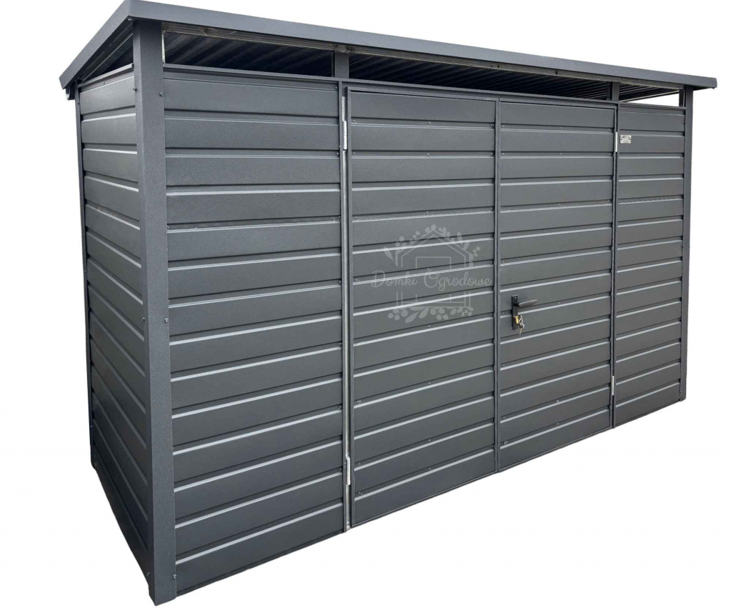 Szafa ogrodowa schowek  3,5x1,5m brama dwuskrzydłowa  antracyt  ID1163 Słupsk - zdjęcie 1
