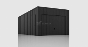 Garaż blaszany 3,5x5m - brama uchylna drzwi blacha na rąbek dach ST200 Łęczyca - zdjęcie 2