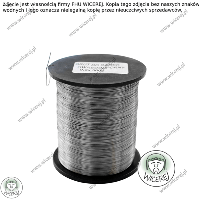 Drut pszczelarski do ramek 0,3mm - 0,5kg Nierdzewny ramki ule Jaśliska - zdjęcie 5