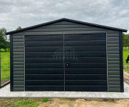 Garaż blaszany 4x5m - brama dwuskrzydłowa - okno dach TS1191 Łańcut - zdjęcie 5