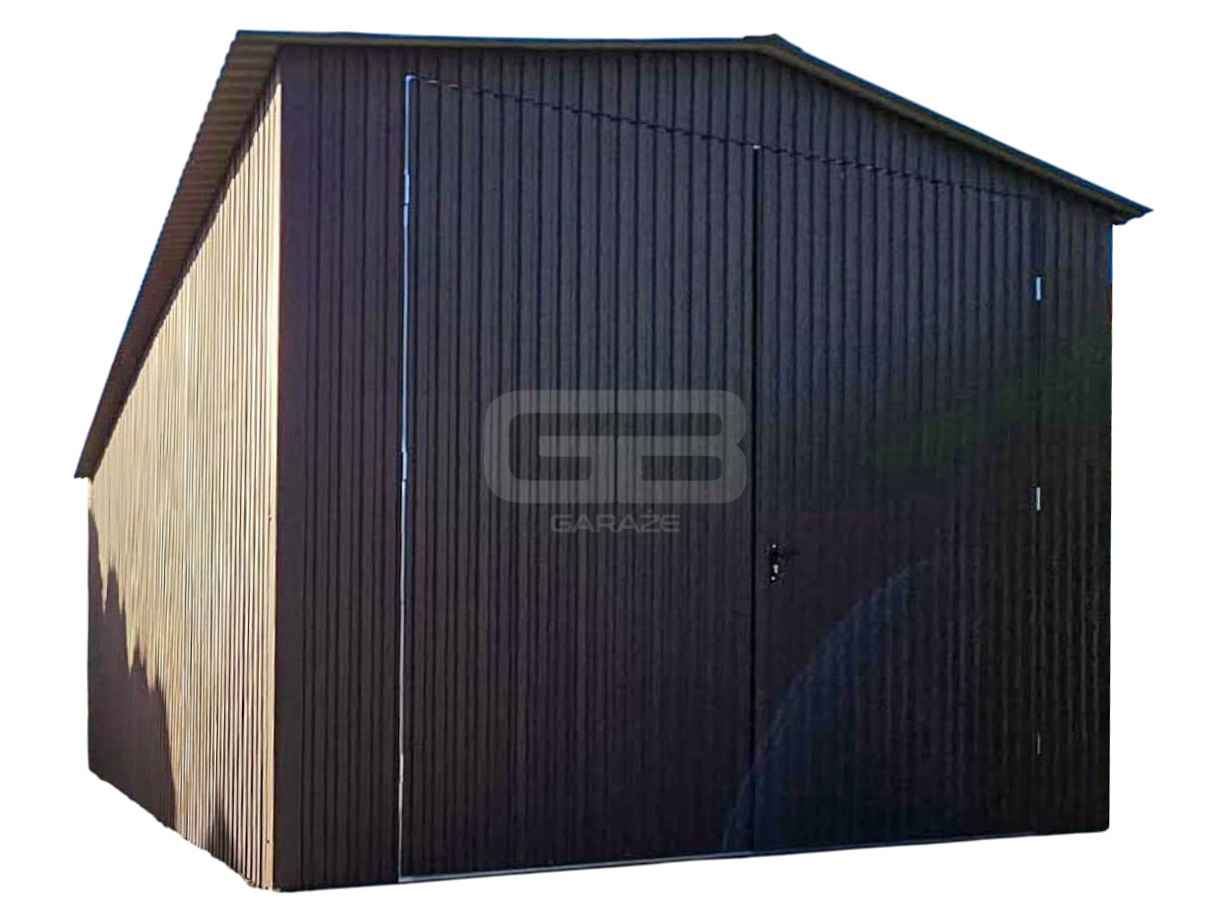 Garaż blaszany 4x8m wolnostojący  brama dwuskrzydłowa dwuspadowy GB173 Kętrzyn - zdjęcie 1