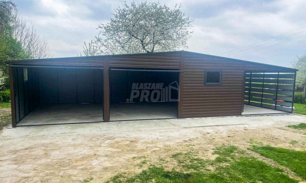 Garaż Blaszany 10x6m + wiata 4x6m 2x - 2x Okno - Drzwi - Rynny GP363 Bydgoszcz - zdjęcie 9