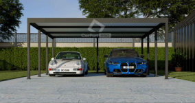 CarPort PREMIUM - wiata samochodowa 6x5,5 - antracyt  CP109 Nowogard - zdjęcie 3