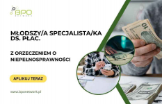 Młodszy Specjalista/Młodsza Specjalistka ds. płac. zdalnie cała Polska