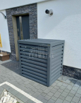 Osłona klimatyzatora - pompy ciepła 80x50x130 cm antracyt TS551 Leszno - zdjęcie 3