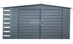 Schowek - Domek Ogrodowy 4x3m + Wiata 0,5m Brama Dwuskrzydłowa GP4550