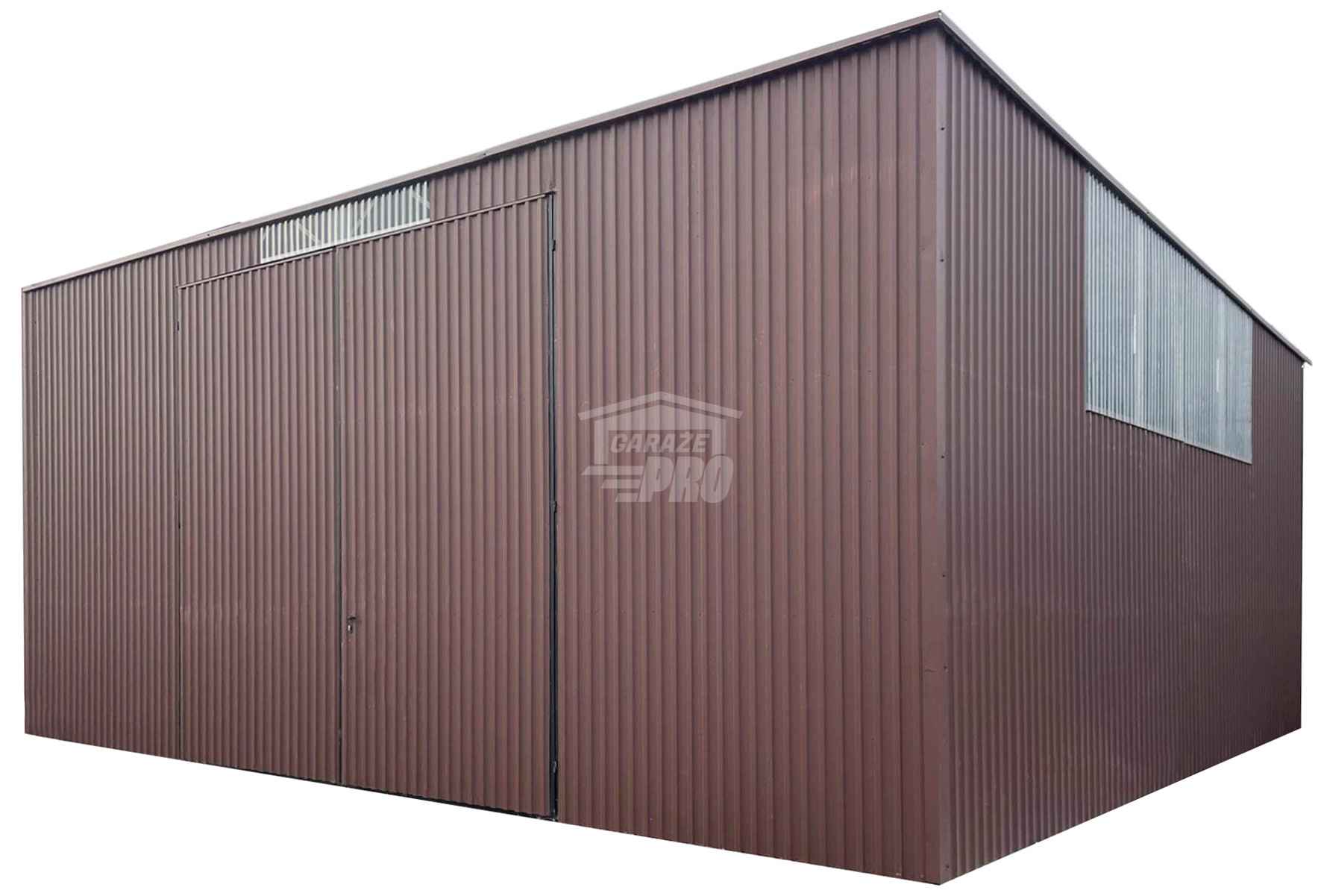 Hala blaszana - Magazyn 9x8m - Brama dwuskrzydłowa dach GP587 Dąbrowa Górnicza - zdjęcie 1