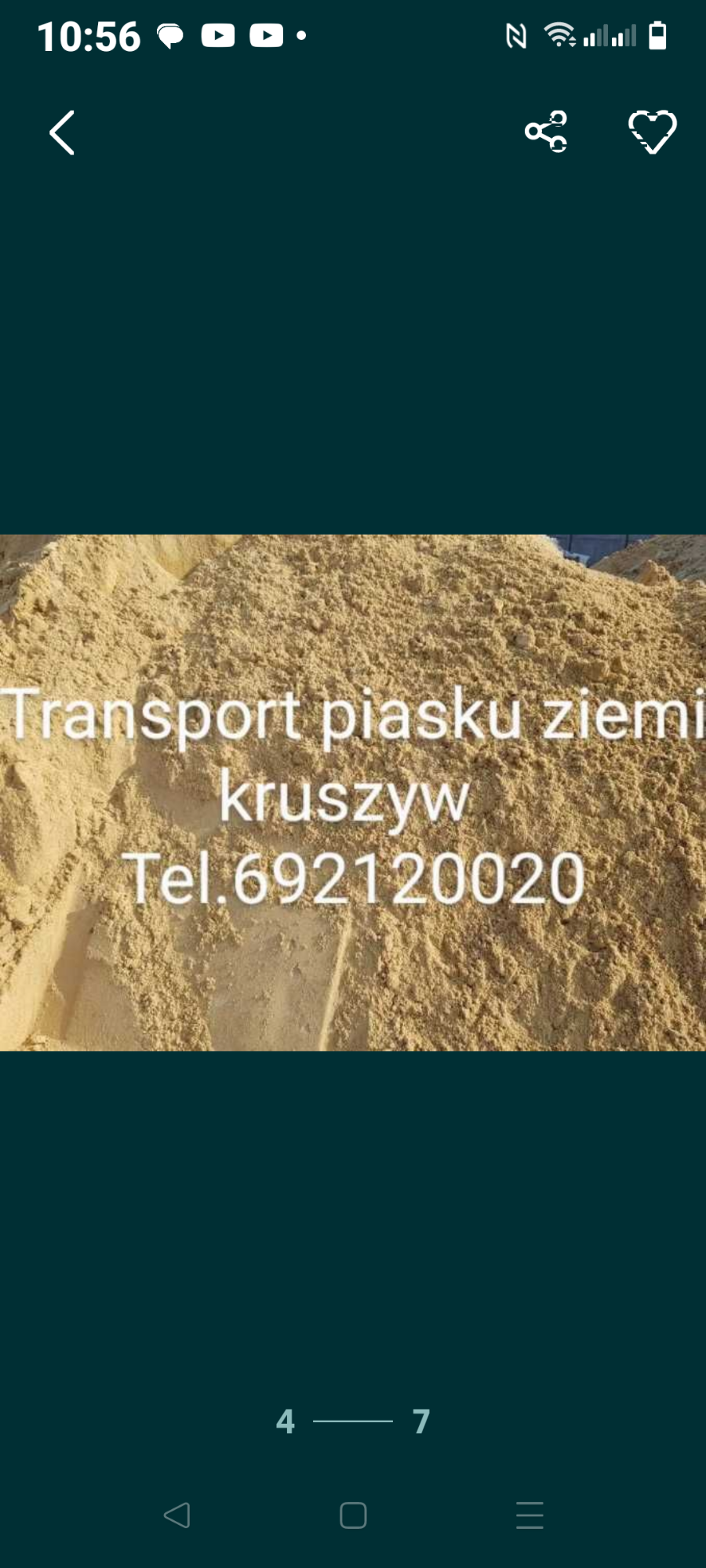 Sprzedaż piasek płuczka szara czysta ostra Rzeszów tel 692120020 Rzeszów - zdjęcie 1