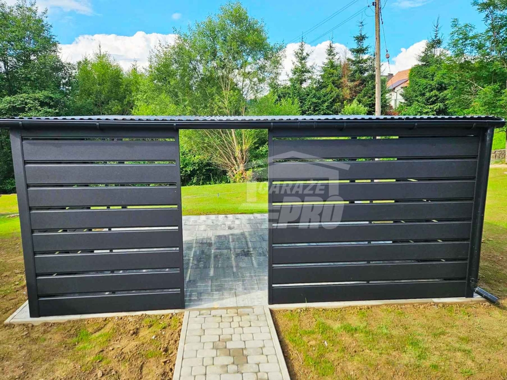 Carport Wiata samochodowa 6x4 m dodatkowa zabudowa dach rynna GP760 Pabianice - zdjęcie 5