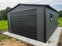 Garaż blaszany 4x5m - brama dwuskrzydłowa - okno dach TS1191 Łańcut - zdjęcie 6