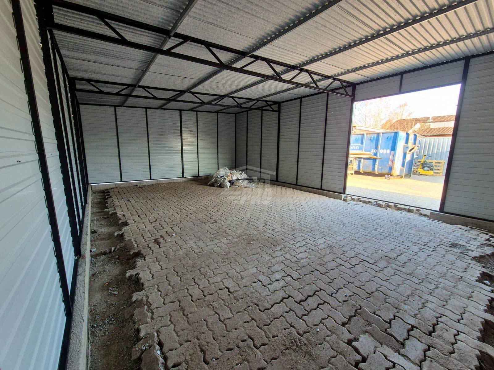 Garaż blaszany - hala magazynowa 9x6m Otwór dach GP571 Sopot - zdjęcie 7