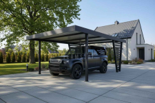 Carport V PREMIUM 4,2x5,8m Wypełnienie panelami Wiata TS1251 Szczecin - zdjęcie 3