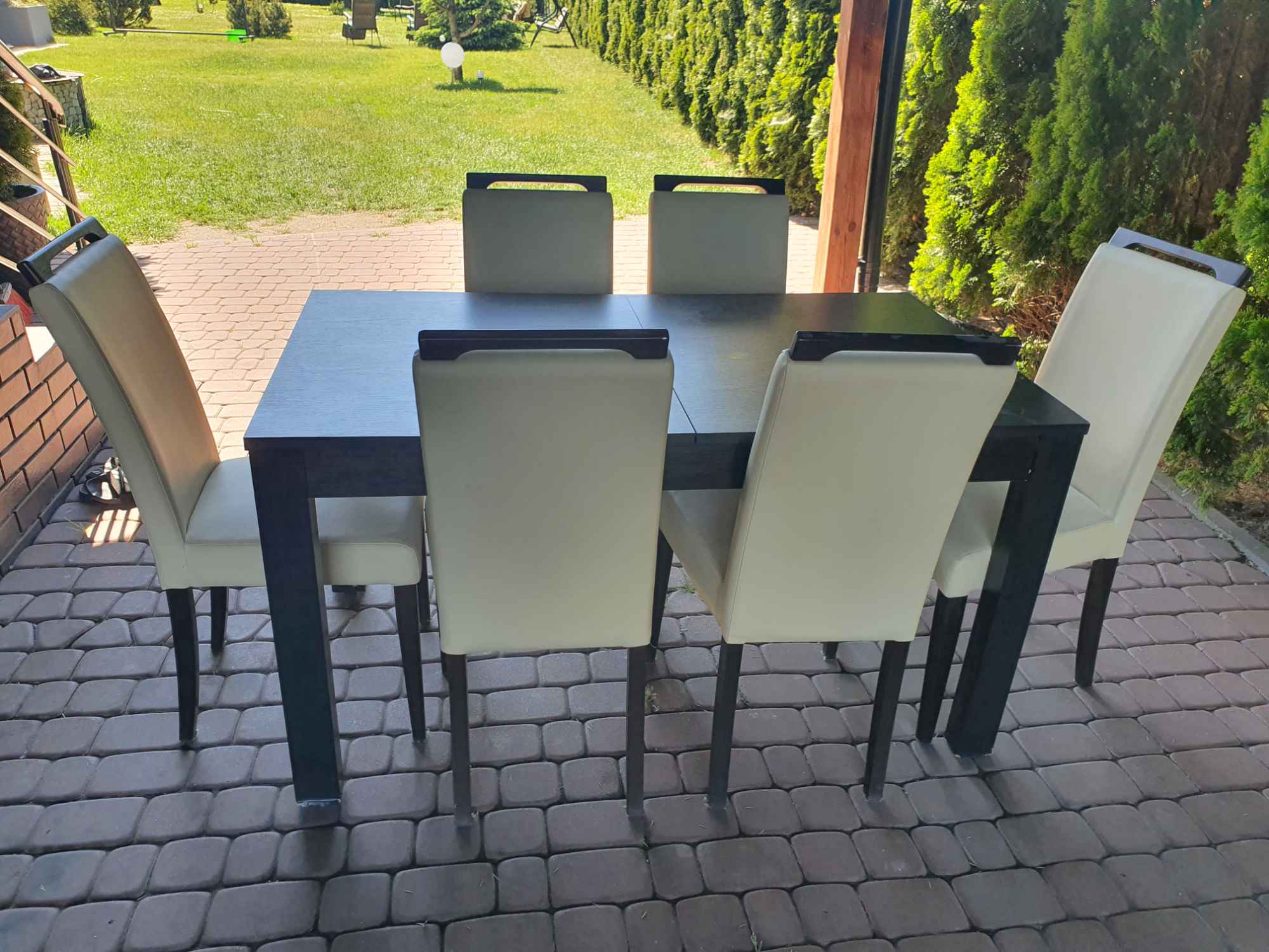 Stół + 6 krzeseł Drobin - zdjęcie 1