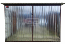 Garaż blaszany 3x5m - spad w tył - ocynk wolnostojący GB127