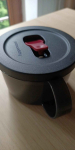 NOWY Tupperware  Cristallo czarny kubek / pojemnik  do mikrofali