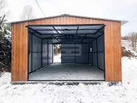 Garaż blaszany 5x8 wolnostojący Brama uchylna Okno drzwi Dach  GB176 Łomża - zdjęcie 4