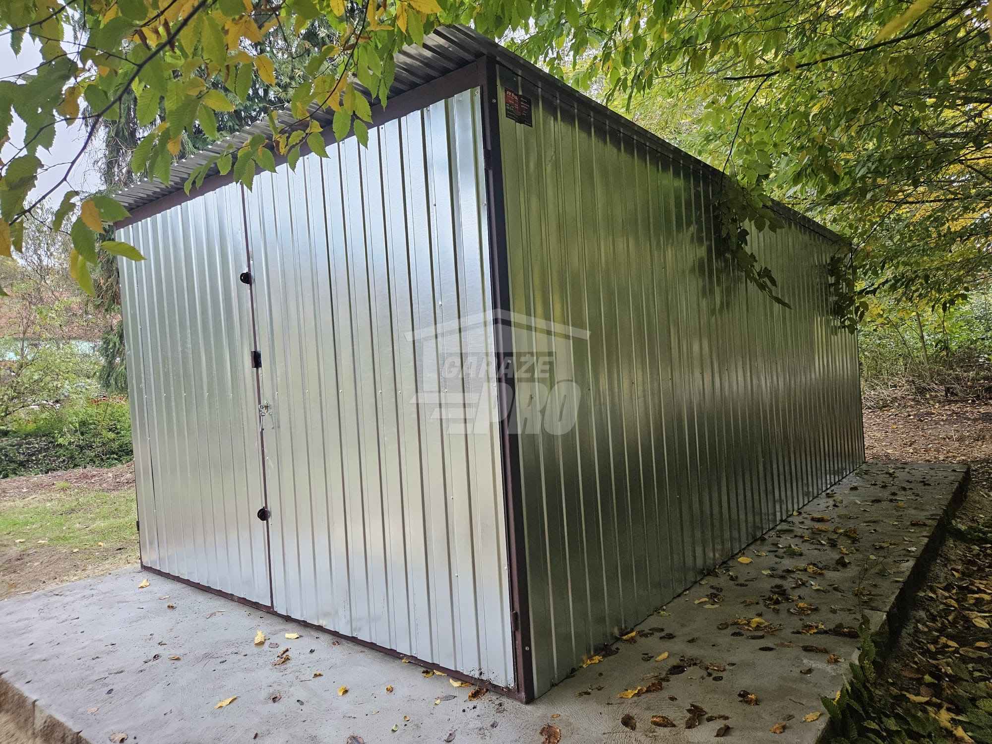 Garaż blaszany 3x4m - Brama - ocynk -  Dach spad w tył GP577 Gryfice - zdjęcie 2