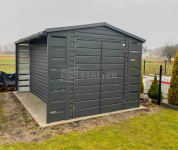 Domek ogrodowy 2x3m 2x wiata 0,5x3m brama blachodach rynny ST226 Lubartów - zdjęcie 2