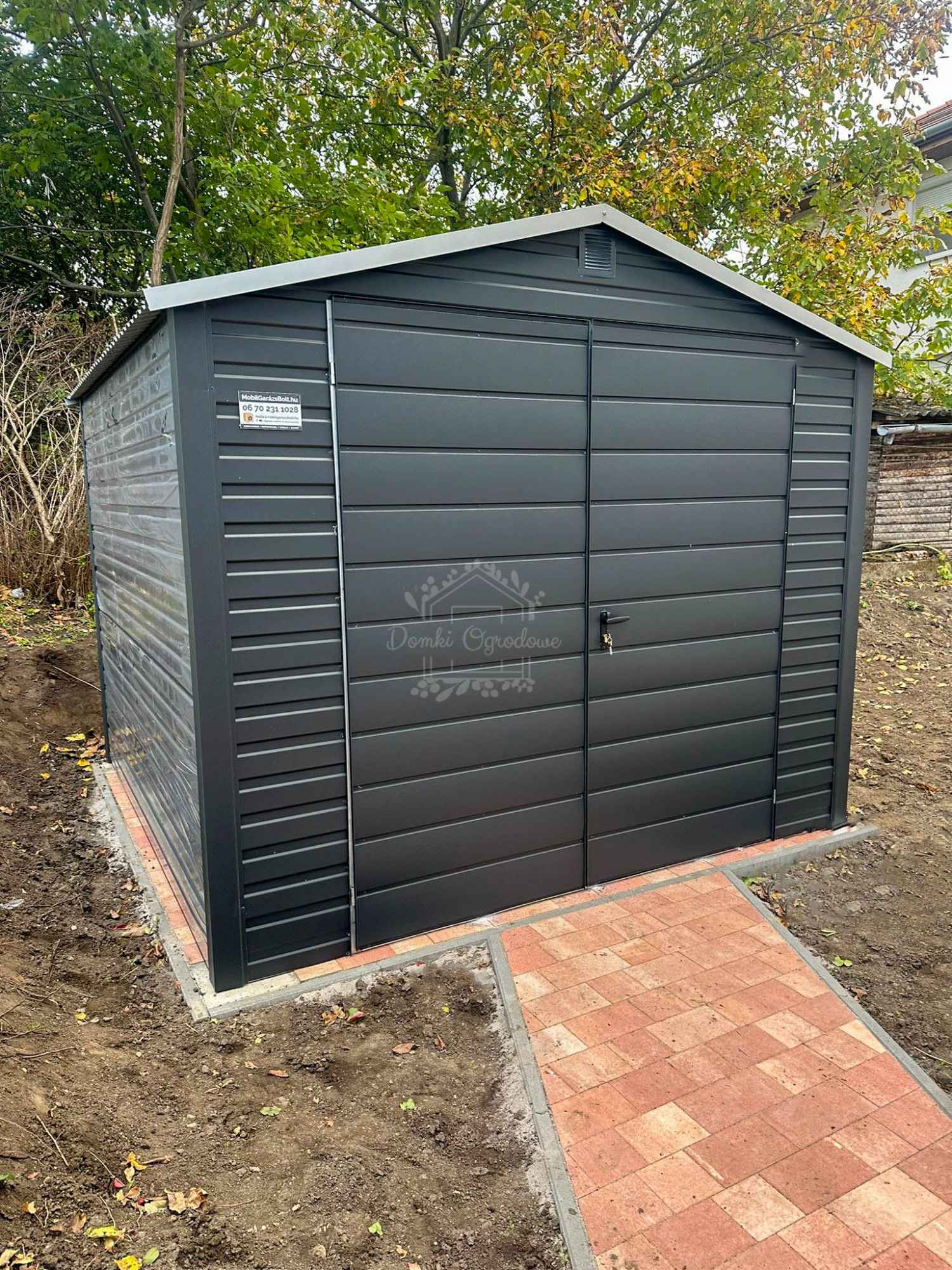 Schowek  Domek ogrodowy 3x3m  Brama dwuskrzydłowa antracyt   ID781 Gryfice - zdjęcie 4