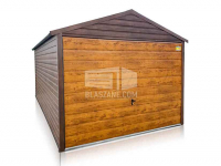 Garaż Blaszany 3x5 - Brama uchylna drewnopodobny dach dwuspadowy BL132 Bełchatów - zdjęcie 10
