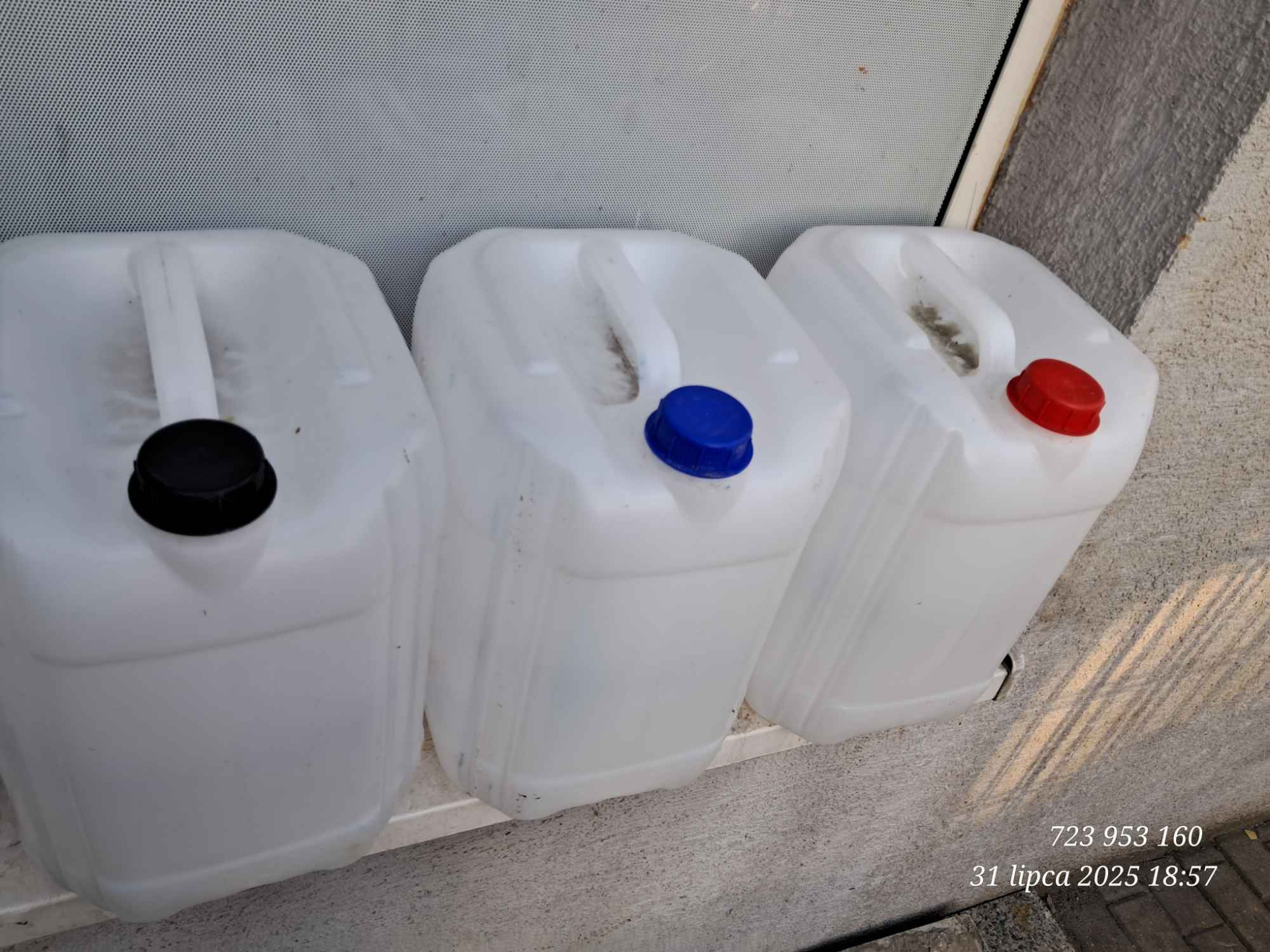 Kanistry 25 l białe niebieskie Zabrze - zdjęcie 2